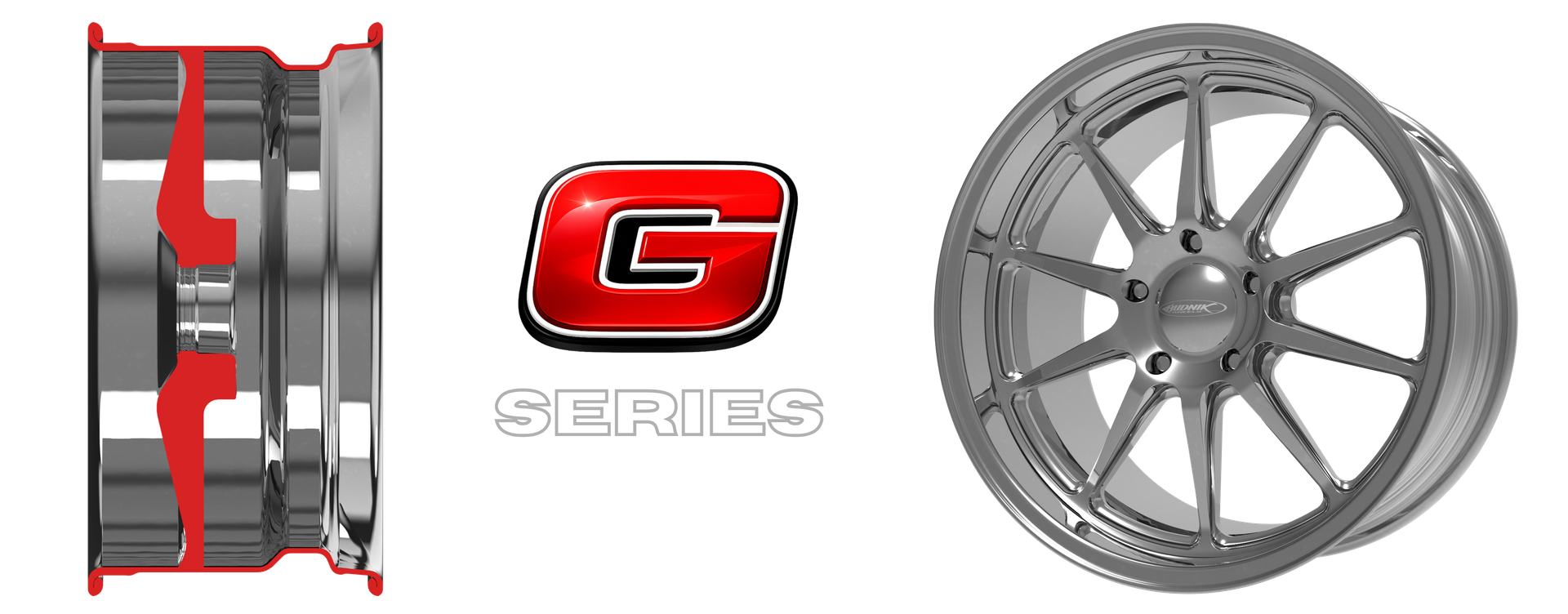 Budnik G-Series custom billet wheel with Vapor design